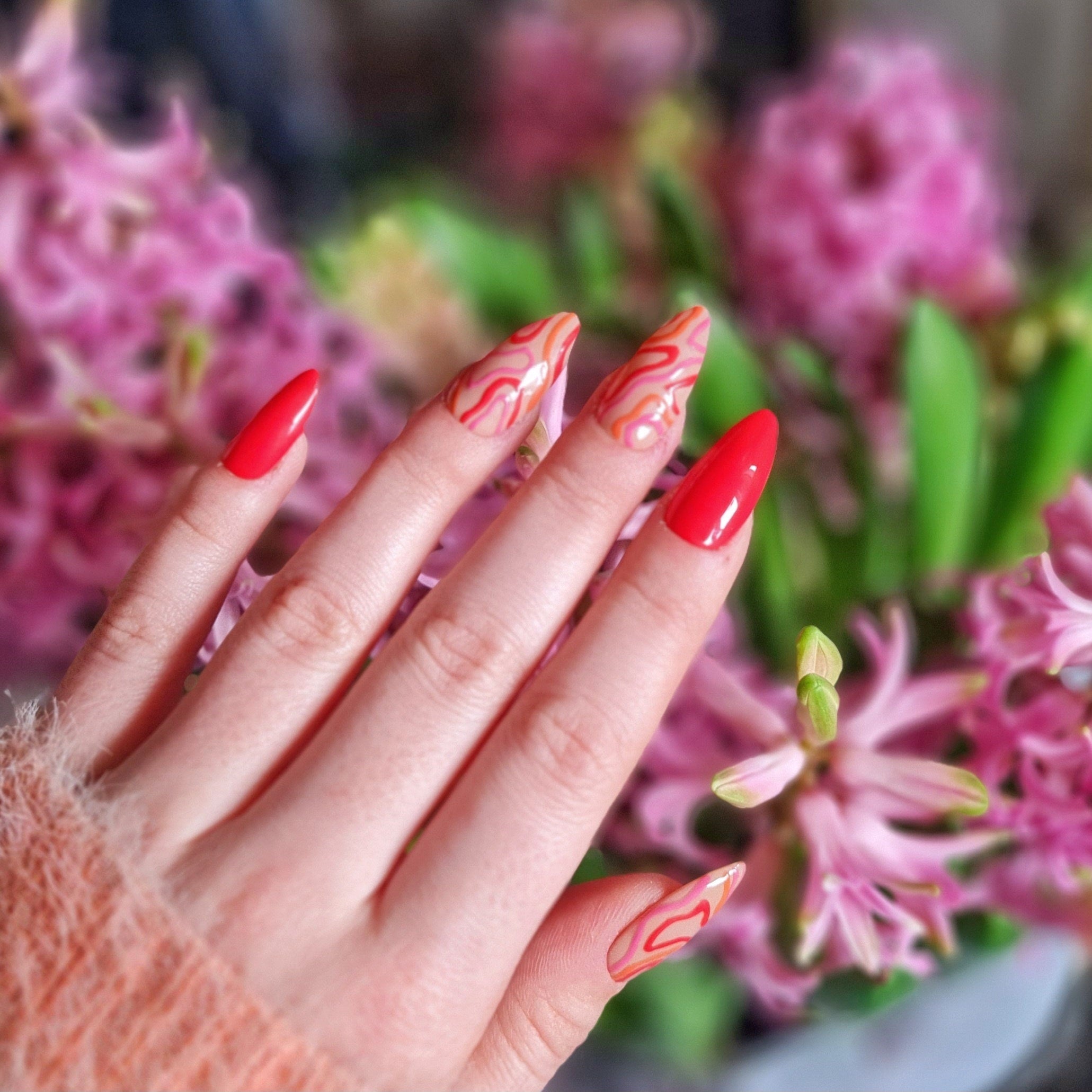 Press on nails Faux ongles vintage psyché 70's